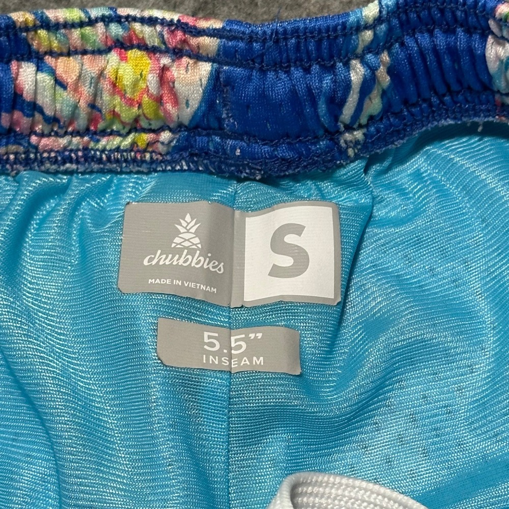Chubbies Athletic Shorts Mens S Multicolor Parrot Mesh Activewear Preppy - Picture 6 of 13